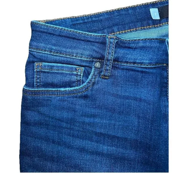 Kut From The Kloth Donna High Rise Ankle Skinny Jeans Women’s Size 8 Dark Wash - Picture 4 of 10